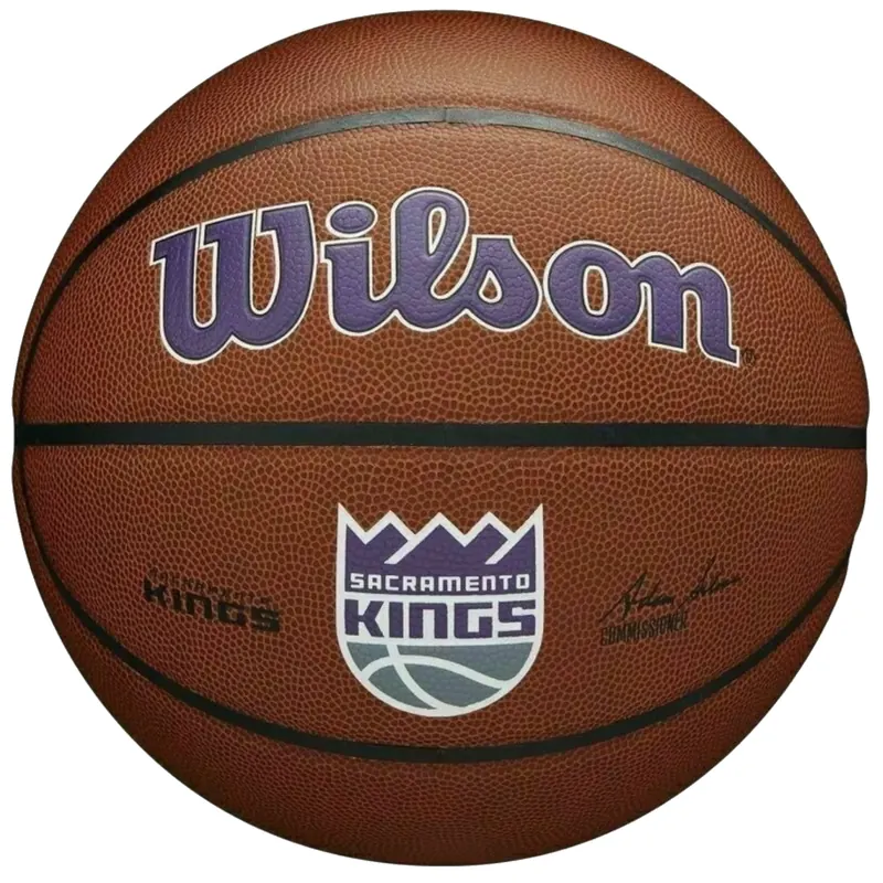 Wilson Team Alliance Sacramento Kings Ball WTB3100XBSAC, Unisex, Brązowe, piłki do koszykówki, Skóra kompozytowa, rozmiar: 7