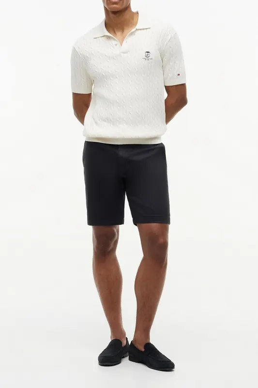 Tommy Hilfiger Denton 9.5 Inc Print Shorts Desert Sky Maat: W34 | Korte Broeken Outlet | Heren | Zwart