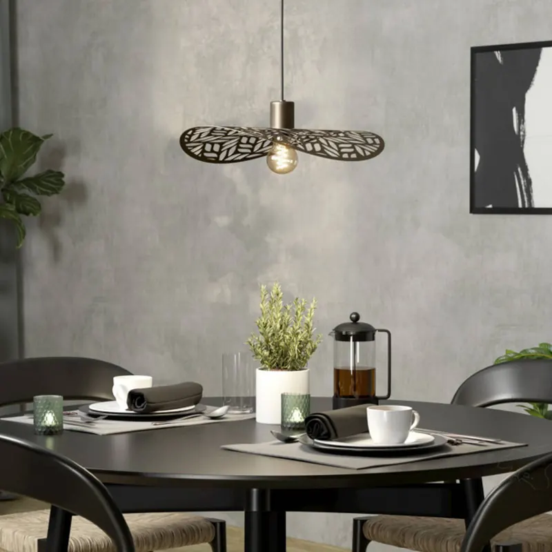 Żyrandol EGLO SWABY, kolor brązowy, Ø 40 cm, metal, E27