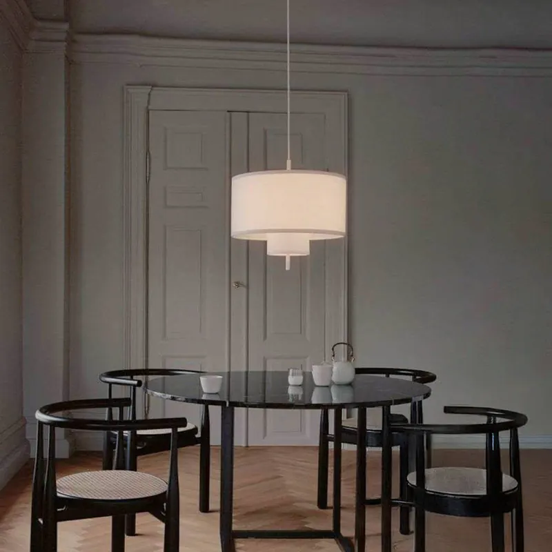 NEW WORKS Lampa wisząca Margin, Ø 50 cm, biała, E27