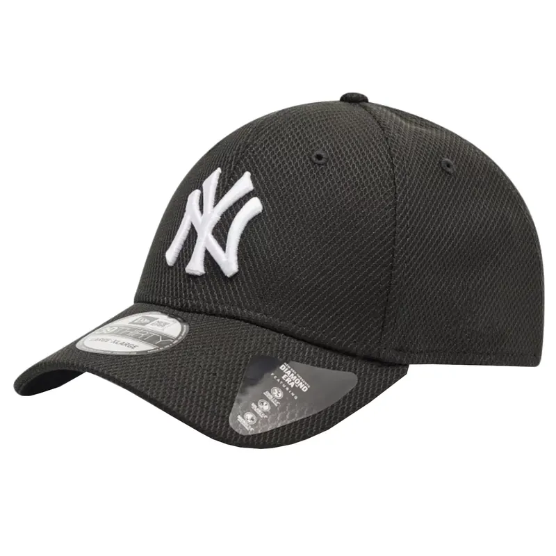 New Era 39THIRTY New York Yankees MLB Cap 12523909, Męskie, Czarne, czapki z daszkiem, poliester, rozmiar: S/M