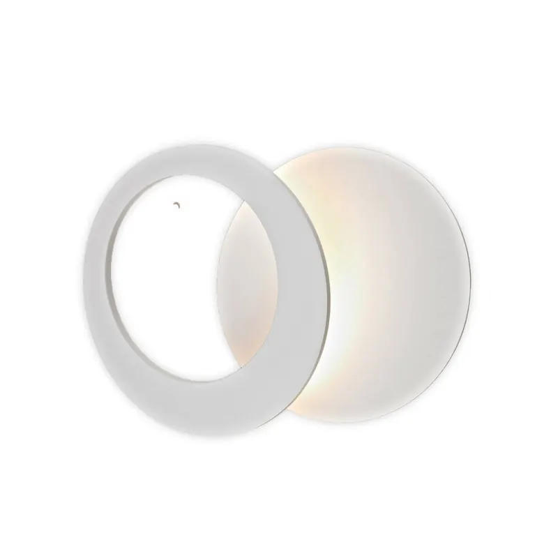 Kinkiet LED Toronto, biały, Ø 22 cm, aluminium, regulowany