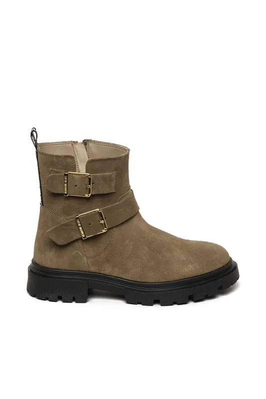 Steve Madden Rings Booties Taupe Suede Maat: 38 | Laarzen Outlet | Dames | Beige