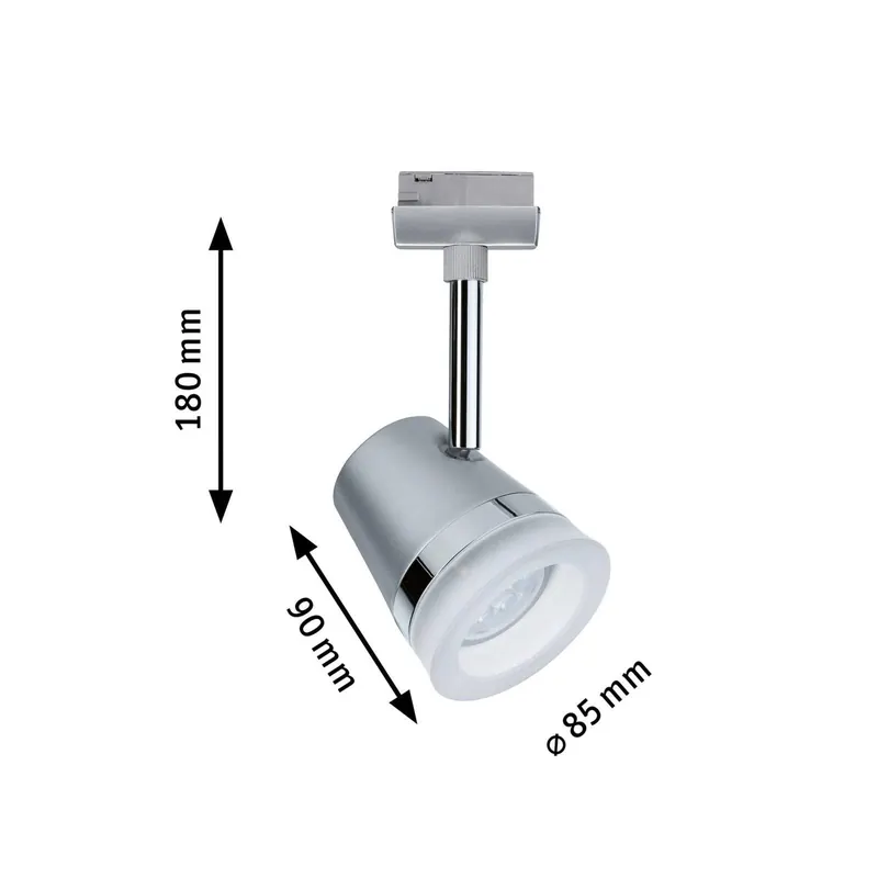Paulmann URail Cone, ZigBee, CCT, matowy chrom