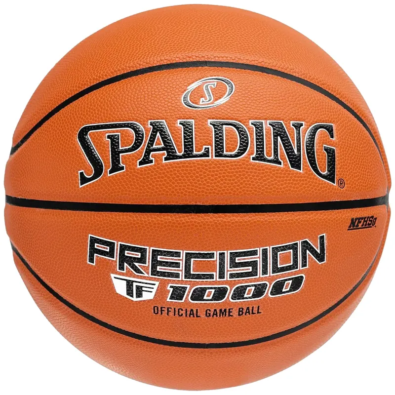 Spalding Precision TF-1000 Logo FIBA Ball 77526Z, Unisex, Pomarańczowe, piłki do koszykówki, Skóra kompozytowa ZK Microfibre, rozmiar: 7