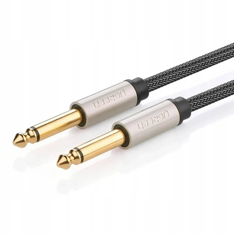 Kabel Ugreen Av128 10639 Mono Ts Jack 6,35Mm Jack 6,35Mm 3M Szary