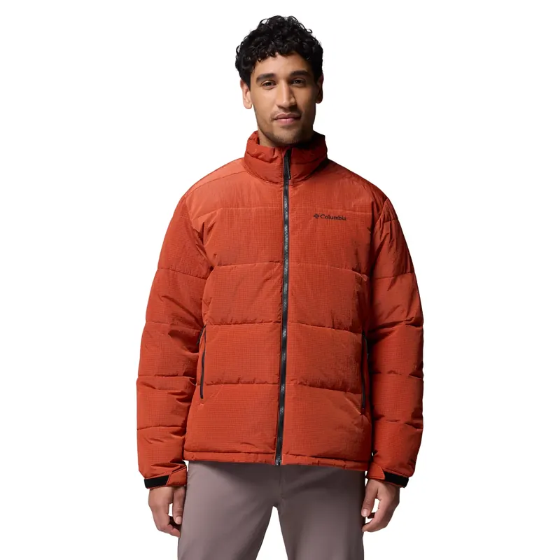 Columbia Pike Lake Novelty Jacket 2134231864, Męskie, Pomarańczowe, kurtki, poliester, rozmiar: XL