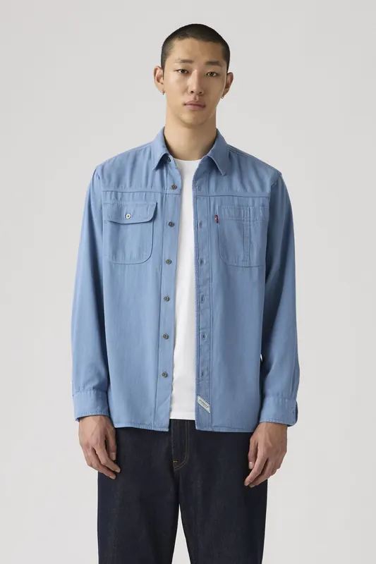 Levi's Auburn Worker Shirt Maat: XXL | Casual Overhemden Outlet | Heren | Blauw