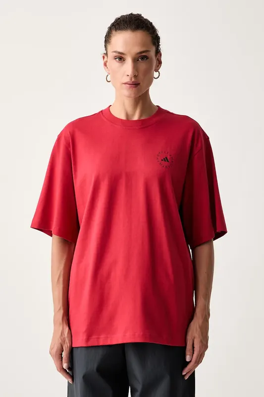 adidas by Stella McCartney T-shirt oversize damski bawełniany