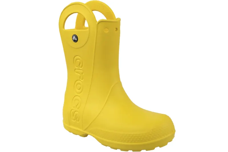 Crocs Handle It Rain Boot Kids 12803-730, Dla dziewczynki, Żółte, kalosze, syntetyk, rozmiar: 33/34