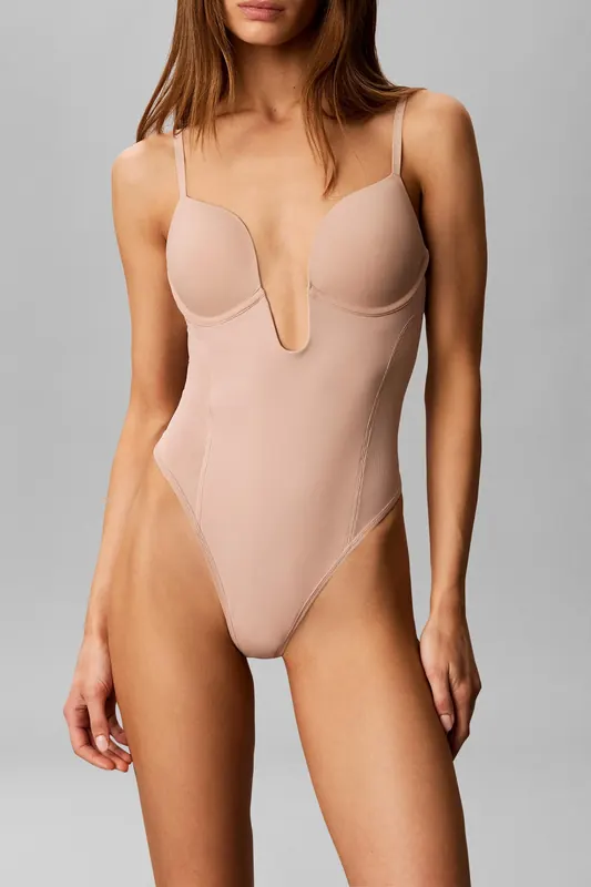 Calvin Klein Bodysuit Cedar Maat: M | Slipjes Outlet | Dames | Beige