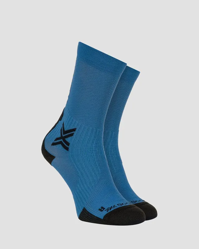 Skarpety unisex X-Socks BIKE PERFORM CREW MINERAL BLUE/X BLACK granatowe (39/41)