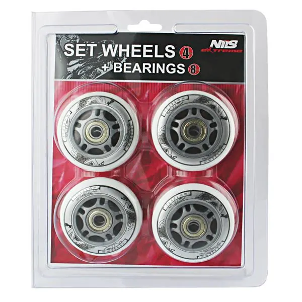 NILS EXTREME 64X24 82A Białe (4 szt) + Abec-7 (8 szt) Zestaw Extreme