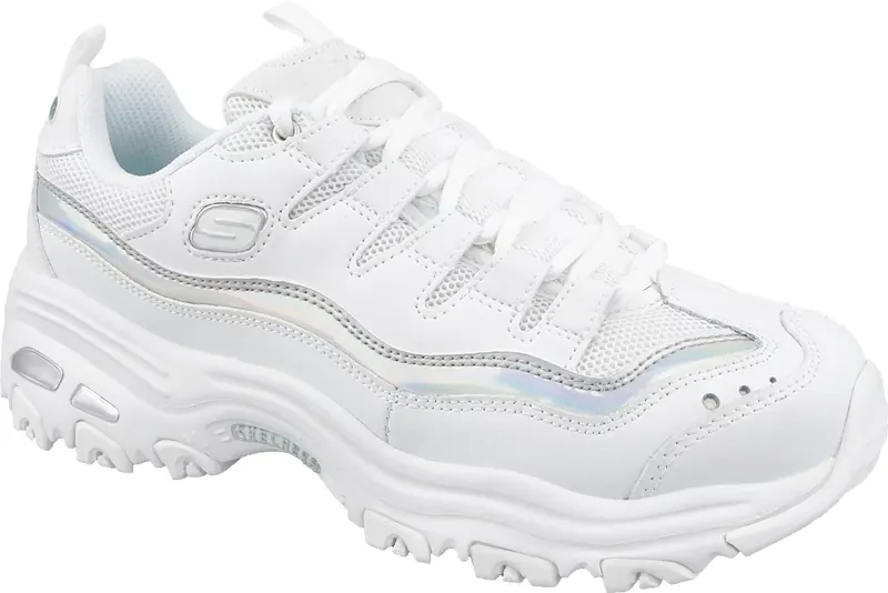 Skechers D Lites 13160-WSL, Damskie, Białe, buty sneakers, skóra licowa, rozmiar: 35