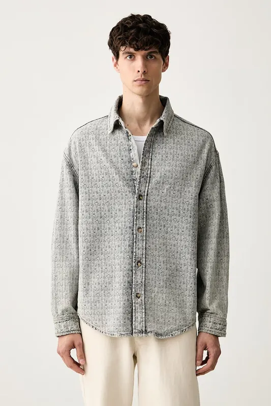 Emporio Armani koszula męska jeansowa