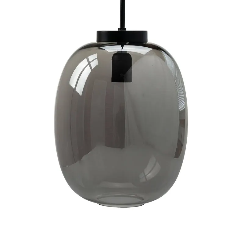 Dyberg Larsen DL39 wisząca Ø 25cm szara/czarna
