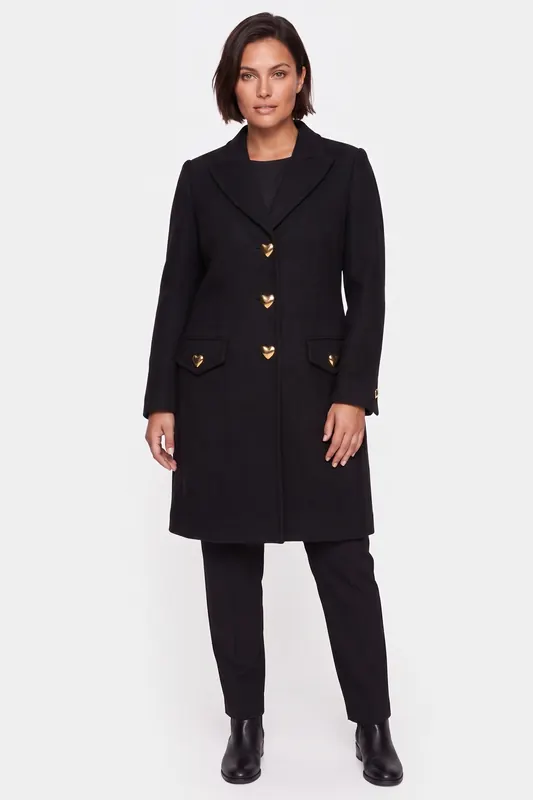 Moschino Outerwear Black Maat: 38 | Single-Breasted Mantels Outlet | Dames | Zwart