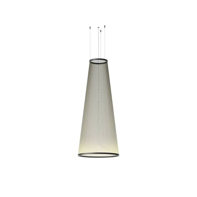Żyrandol LED Vibia ARRAY, zielony, 191 x 83 cm, stożek 927 ściemniany
