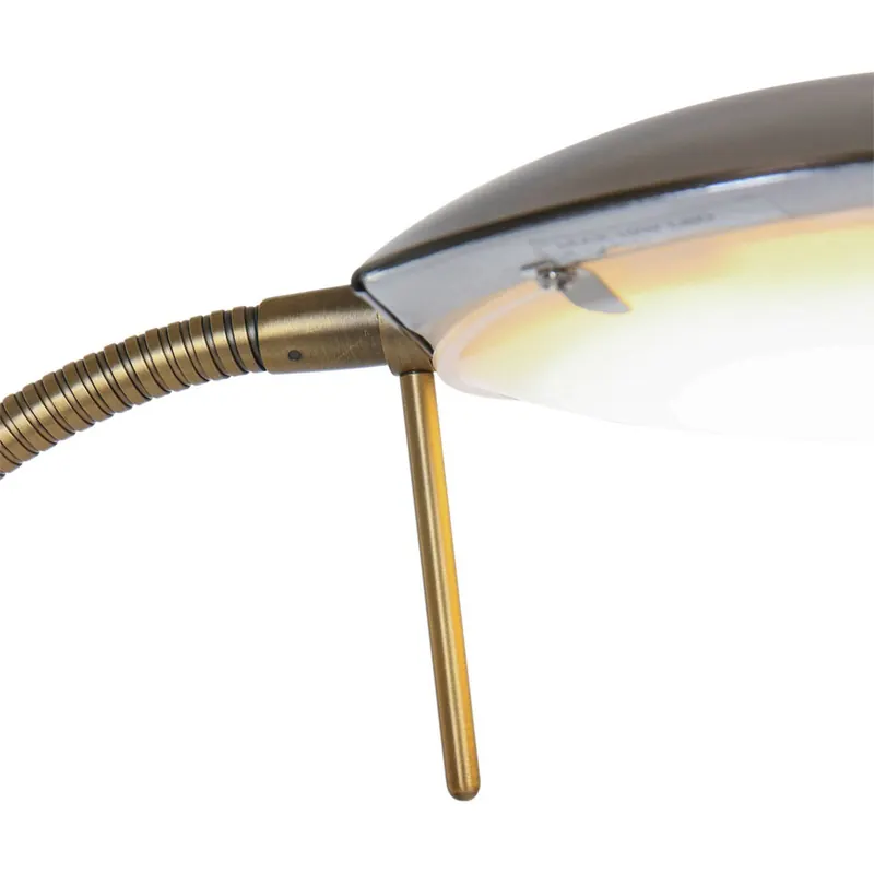 Lampa stołowa LED Mexlite brązowa