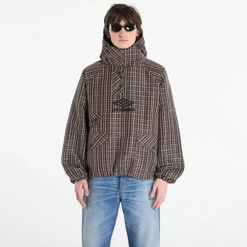 Куртка Umbro by SlamJam Check Smock Anorak Beige/ Dark Brown L