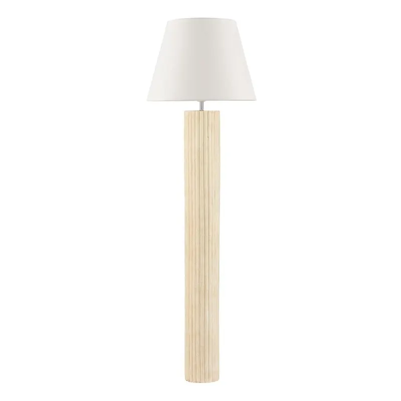 Biała/kremowa kamienna lampa stojąca (wysokość 150 cm) Bacoo – Nova Luce
