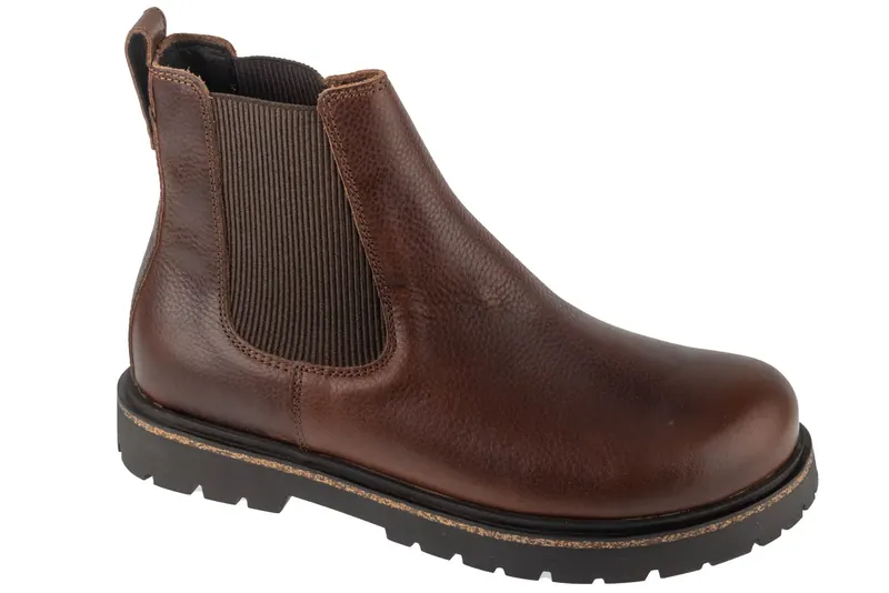 Birkenstock Highwood Slip On 1025718, Męskie, Brązowe, sztyblety, skóra licowa, rozmiar: 42