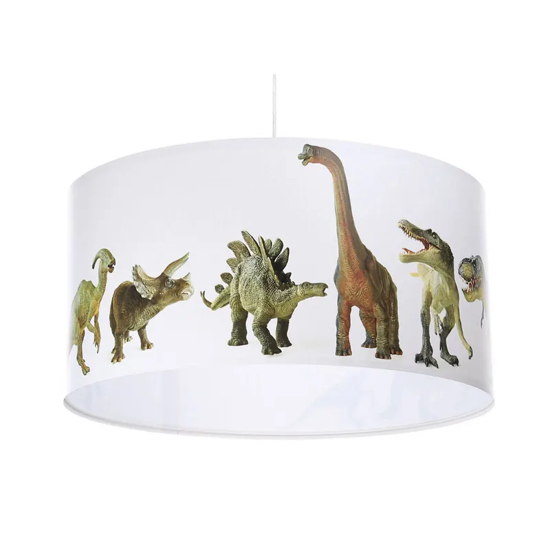 Lampa wisząca dziecięca Dino z motywem fotograficznym