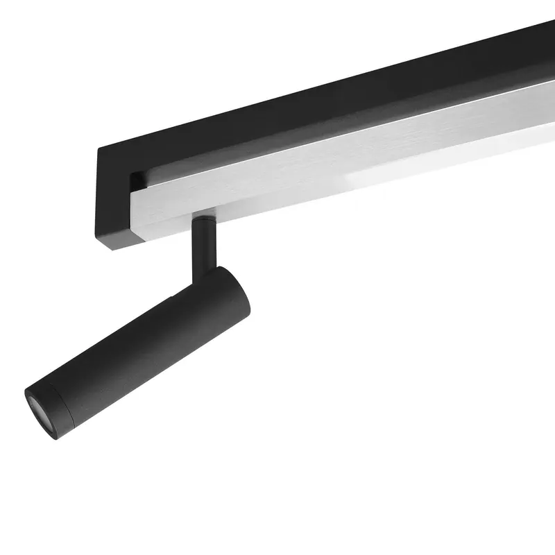 Reflektor sufitowy LED Pulse, czarny, 100 cm, metal