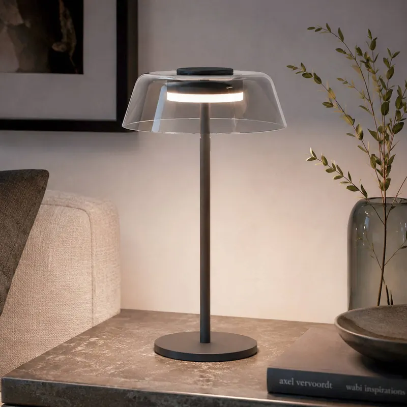 EGLO connect – inteligentna lampa stołowa LED ARROYO-Z, czarna, 34 cm