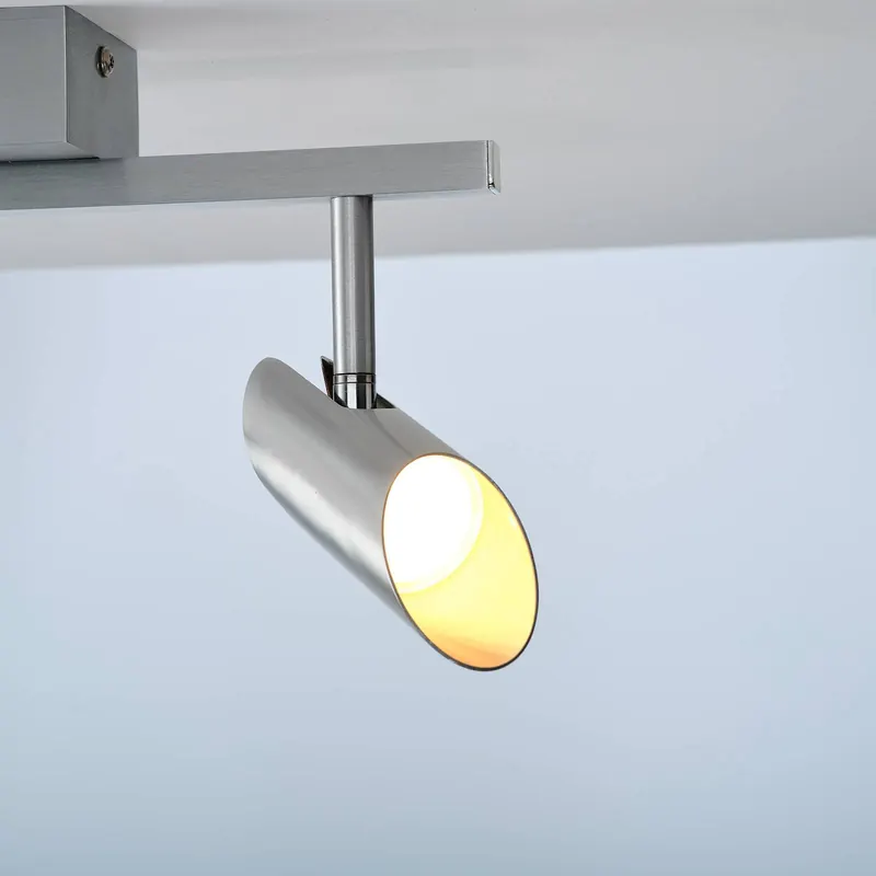 Reflektor sufitowy LED Risell, długość 35 cm, kolor aluminium