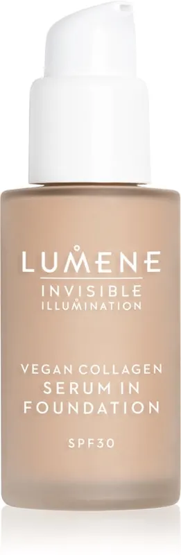 Lumene Invisible Illumination Vegan Collagen Lekki odżywczy podkład Serum SPF 30 00 30 ml