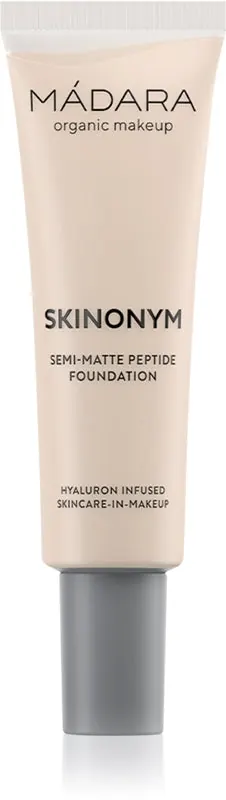 MÁDARA Skinonym Semi-Matte Peptide długotrwały podkład z peptydami odcień Porcelain 10 30 ml