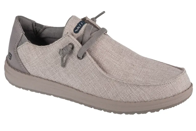 Skechers Melson - Nela 210726-GRY, Męskie, Szare, półbuty, tkanina, rozmiar: 44