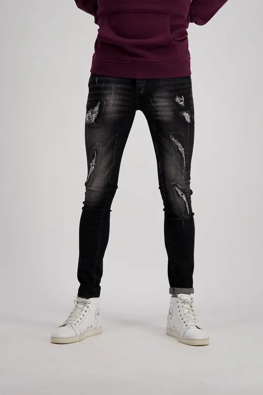 RAIZZED Jungle Super Skinny Jeans Vintage Black Maat: W30L34 | Skinny Jeans Outlet | Heren | Zwart