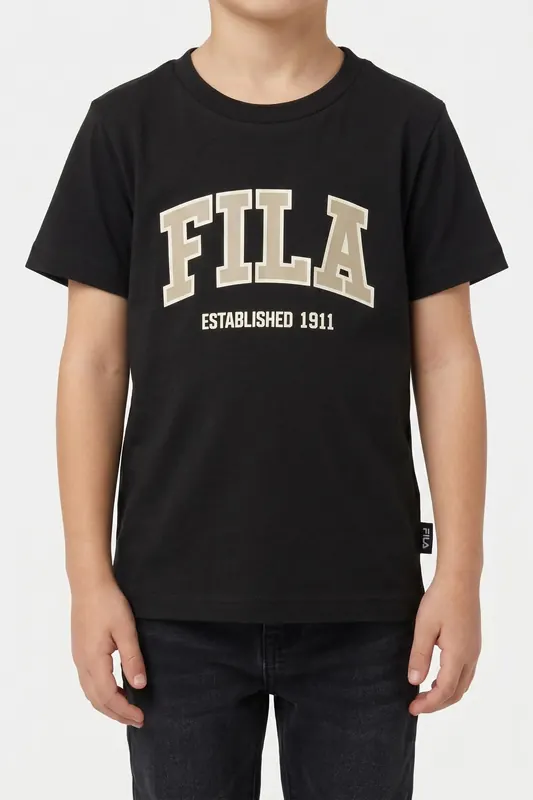FILA Rifredi Regular Graphic T-shirt Black Maat: 98/104 | T-Shirts Outlet | kids | Zwart