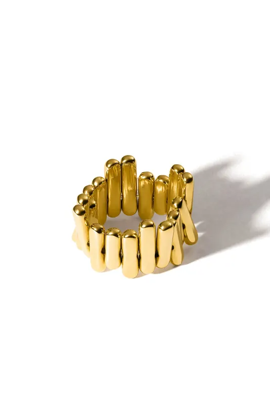 PURELEI Rise Ring Gold Maat: S/M | Ringen Outlet | Dames | Goud