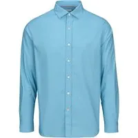 SWIMS Malfa Garment Dye Shirt Aegean Blue Maat: S | Casual Overhemden Outlet | Heren | Blauw
