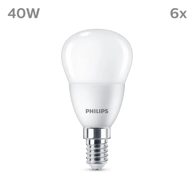 Philips LED E14 4,9W 470m 2 700 K mat 6 szt.