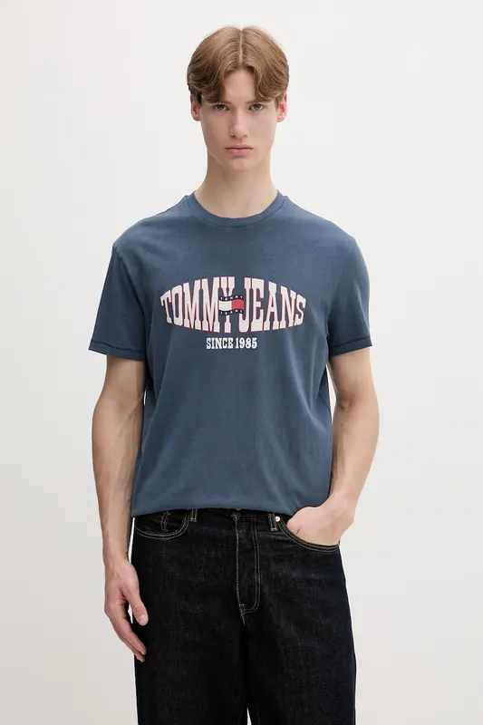 Tommy Jeans T-shirt męski bawełniany