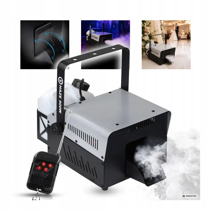 Wytwornica Dymu Generator Mgły Hazer 900W DMX Pilot LIGHT4ME Dymiarka