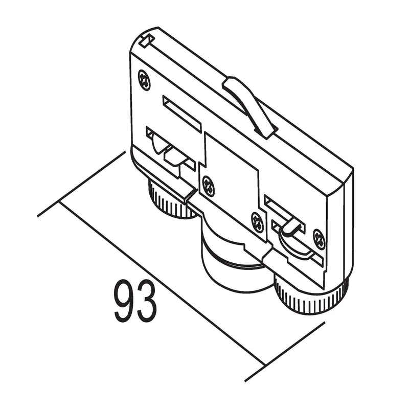 Ivela adapter 3-fazowy 220-240V 10kg, czarny
