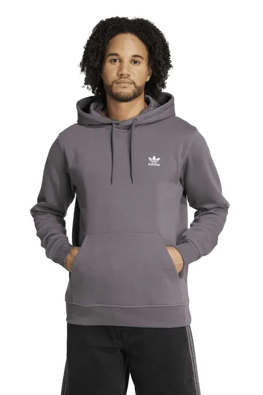 Adidas Originals Unisex Trefoil Essentials Hoodie Maat: L | Hoodies Outlet | Unisex | Grijs
