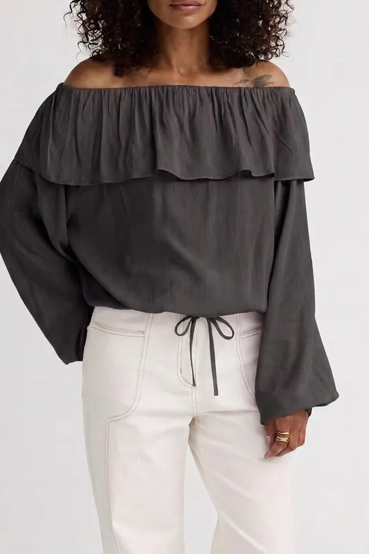 Alchemist Top Pomme Antra Maat: 42 | Longsleeves Outlet | Dames | Grijs