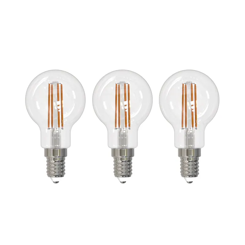 Żarówka filament LED Arcchio E14 G45, zestaw 3 sztuk, 4000 K