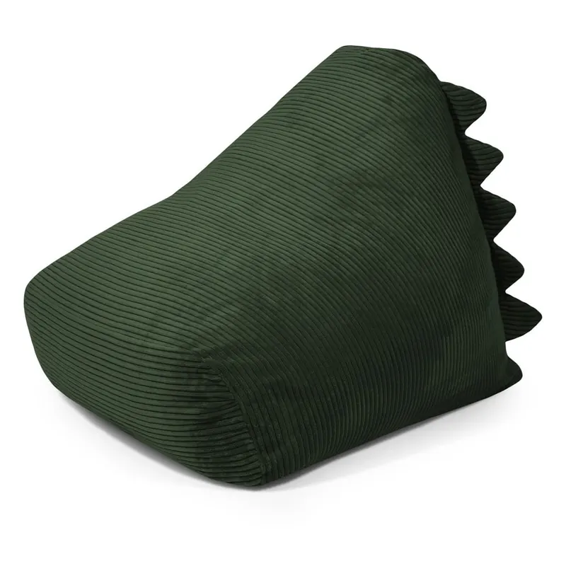 Zielony sztruksowy dziecięcy worek do siedzenia Snug 80 Dragon – SLOWDOWN