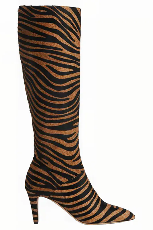 LK Bennett Gini Boots Natural Zebra Maat: 35 | Laarzen Outlet | Dames
