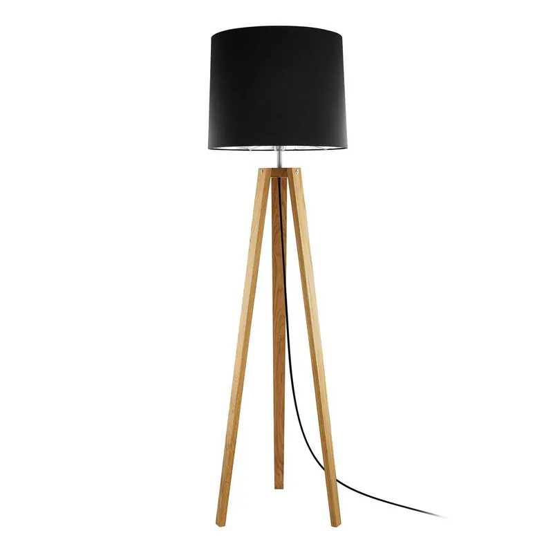 HerzBlut Anni lampa stojąca, dąb olejowany/czarna