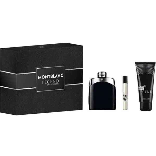 Montblanc Legend - woda toaletowa 100 ml + żel w sprayu 100 ml + woda toaletowa 7,5 ml