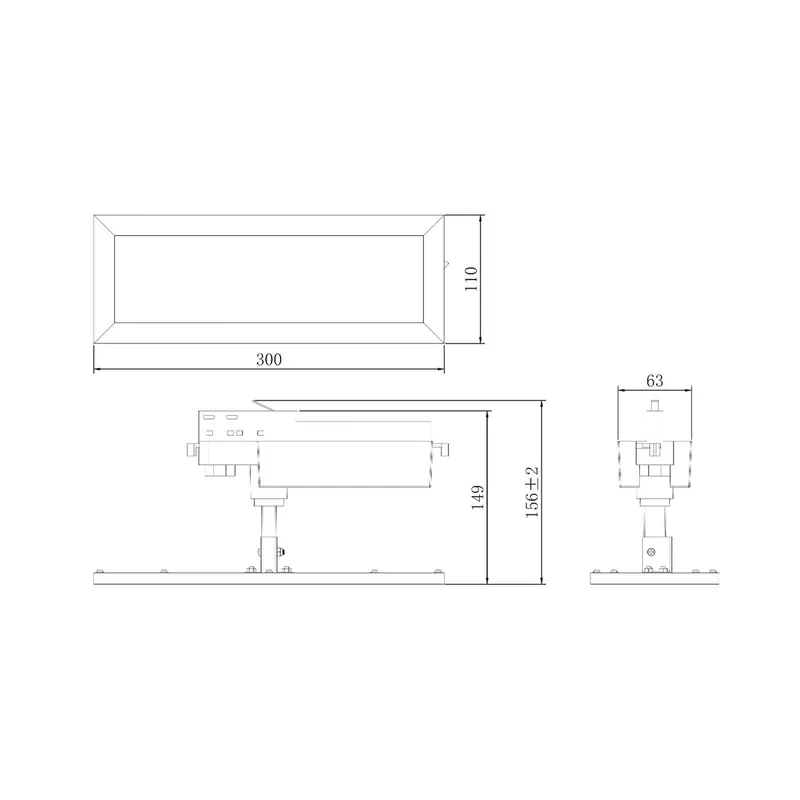 Panel LED TRACK LIGHT, czarny, 3-fazowy, 3000 K, włączanie/wyłączanie