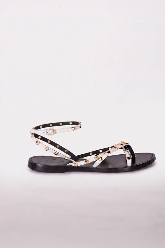 Moschino Leather Sandals White Maat: 37.5 | Sandalen Outlet | Dames | Wit